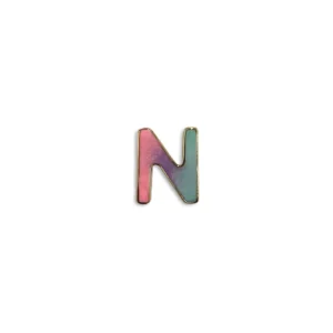 آویز حرف N مینا
